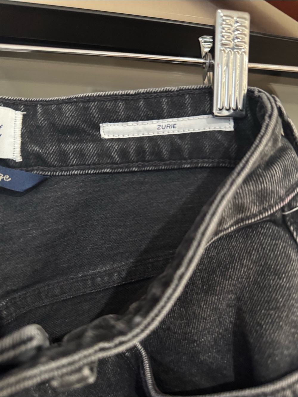 Citizens of Humanity Zurie Straight Leg Black Wash Jeans Size 25 NWT - Picture 10 of 12